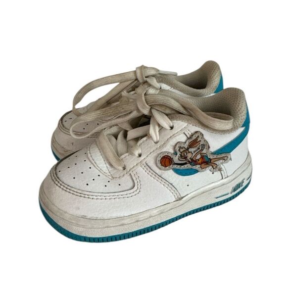 Nike Air Force 1 Low "Hare Space Jam" Toddler 6C EUC - Picture 1 of 5